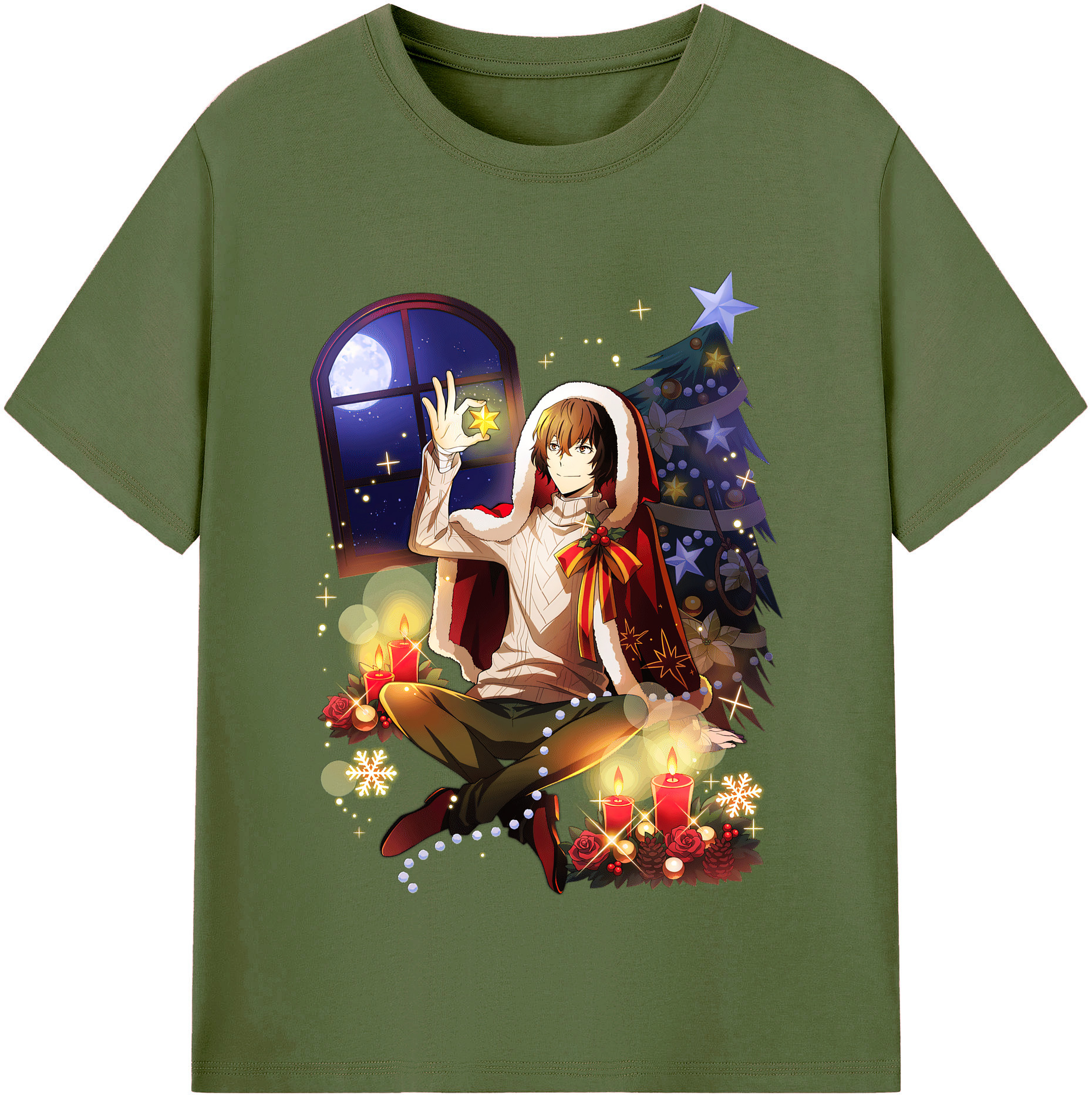 （画像用） 文豪ストレイドッグス Bungo Stray Dogs 綿100％半袖Tシャツ（フロントプリント）